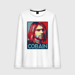 Мужской лонгслив хлопок Nirvana - Kurt Cobain