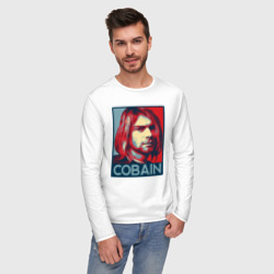 Мужской лонгслив хлопок Nirvana - Kurt Cobain - фото 2