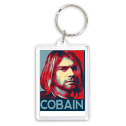 Брелок прямоугольный 35*50 Nirvana - Kurt Cobain