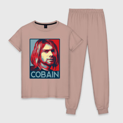 Женская пижама хлопок Nirvana - Kurt Cobain