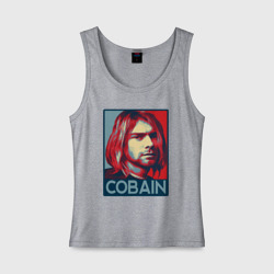 Женская майка хлопок Nirvana - Kurt Cobain