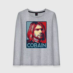 Женский лонгслив хлопок Nirvana - Kurt Cobain