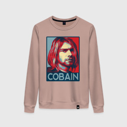 Женский свитшот хлопок Nirvana - Kurt Cobain