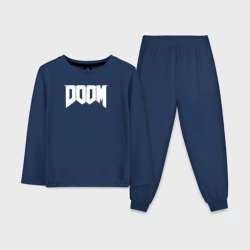Детская пижама с лонгсливом хлопок Doom nightmare mode