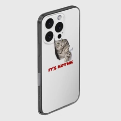 Чехол для iPhone 16 Pro Max силиконовый с защитой камеры Это котик - фото 2