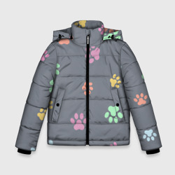 Зимняя куртка для мальчиков 3D Цветные лапки