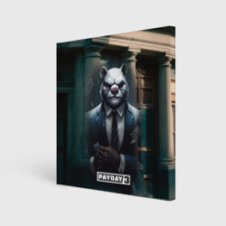 Холст квадратный Payday 3 white bear