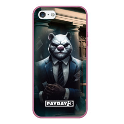 Чехол для iPhone 5/5S матовый Payday 3 white bear