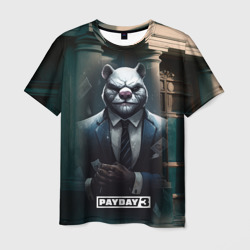 Payday 3 white bear – Мужская футболка 3D с принтом купить со скидкой в -26%
