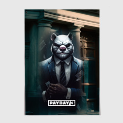 Постер Payday 3 white bear