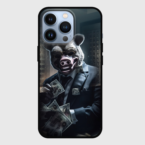 Чехол для iPhone 13 Pro Payday 3 Animal mask, цвет черный