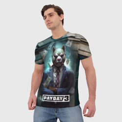 Мужская футболка 3D Payday      3 bear - фото 2