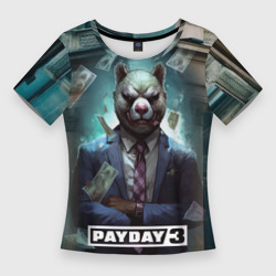 Женская футболка 3D Slim Payday      3 bear