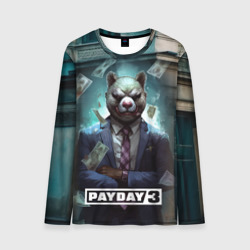 Мужской лонгслив 3D Payday      3 bear