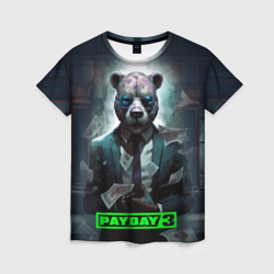 Женская футболка 3D Payday 3 bear