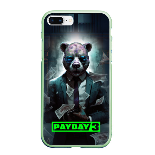 Чехол для iPhone 7Plus/8 Plus матовый Payday 3 bear, цвет салатовый