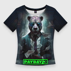 Женская футболка 3D Slim Payday 3 bear