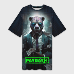 Платье-футболка 3D Payday 3 bear