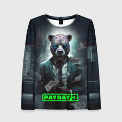 Женский лонгслив 3D Payday 3 bear