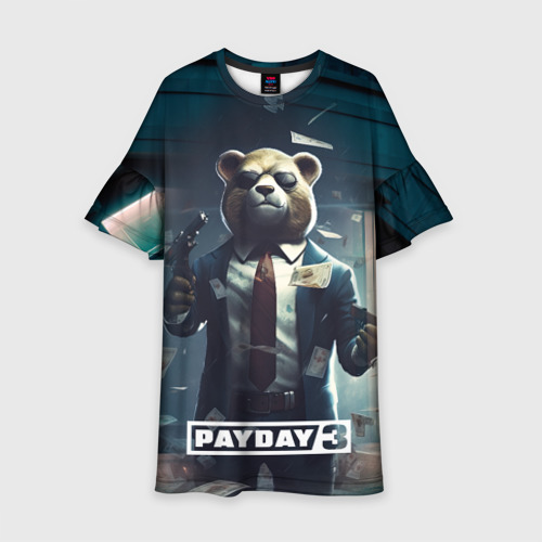 Детское платье 3D Payday  3  bear, цвет 3D печать