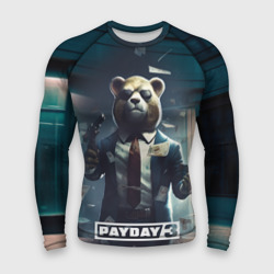 Мужской рашгард 3D Payday  3  bear