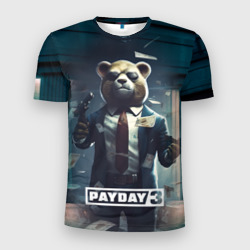 Мужская футболка 3D Slim Payday  3  bear