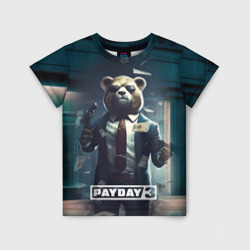 Детская футболка 3D Payday  3  bear