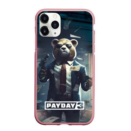 Чехол для iPhone 11 Pro Max матовый Payday  3  bear, цвет баблгам