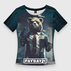 Женская футболка 3D Slim Payday  3  bear