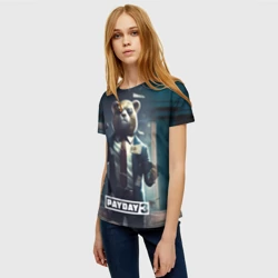 Женская футболка 3D Payday  3  bear - фото 2