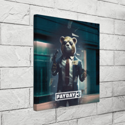 Холст квадратный Payday  3  bear - фото 2