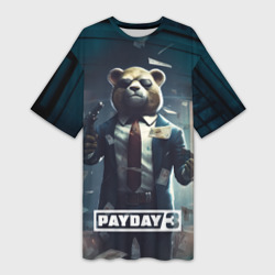 Платье-футболка 3D Payday  3  bear