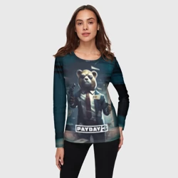 Женский лонгслив 3D Payday  3  bear - фото 2