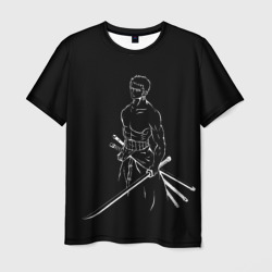 Мужская футболка 3D Roronoa Zoro - One Piece