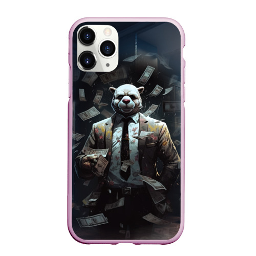 Чехол для iPhone 11 Pro Max матовый Payday 3 animal  mask, цвет розовый