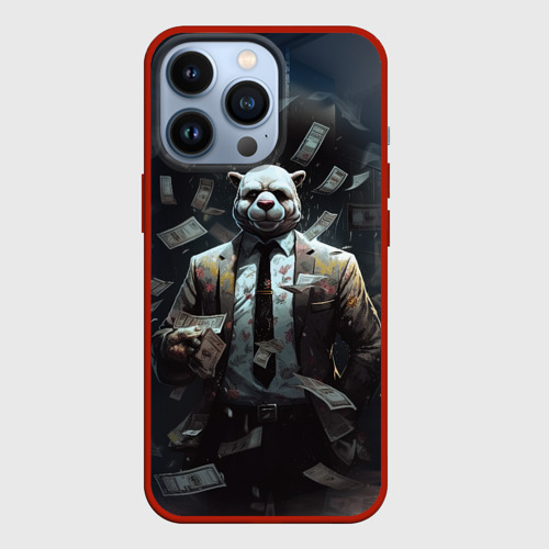 Чехол для iPhone 13 Pro Payday 3 animal  mask, цвет красный