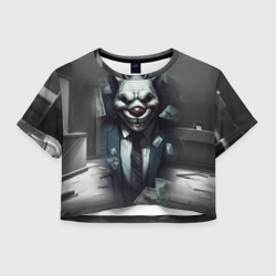 Женская футболка Crop-top 3D Payday 3 wolf