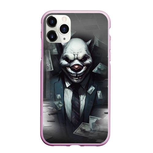 Чехол для iPhone 11 Pro Max матовый Payday 3 wolf, цвет розовый