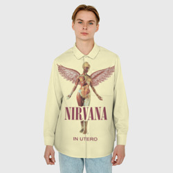 Мужская рубашка oversize 3D Nirvana - In utero - фото 2