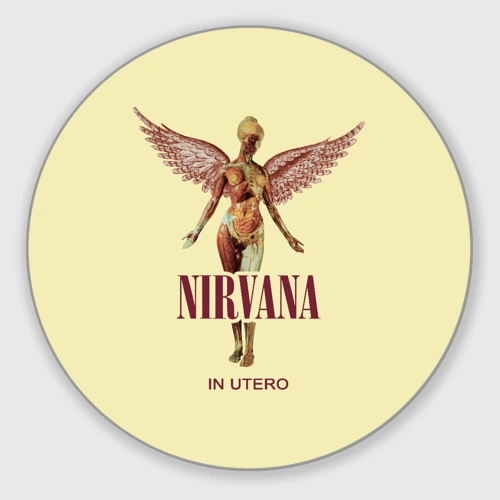 Круглый коврик для мышки Nirvana - In utero