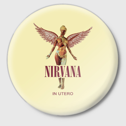 Значок Nirvana - In utero, цвет белый