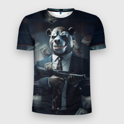 Мужская футболка 3D Slim Payday   3 bear