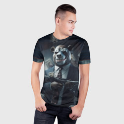 Мужская футболка 3D Slim Payday   3 bear - фото 2