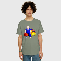 Мужская футболка хлопок Oversize Доктор реанимации - фото 2