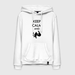 Мужская толстовка хлопок Keep calm and judo