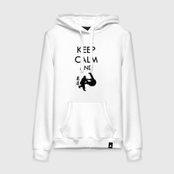 Женская толстовка хлопок Keep calm and judo