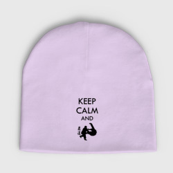 Детская шапка демисезонная Keep calm and judo