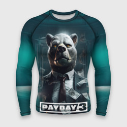 Мужской рашгард 3D Payday 3  bear