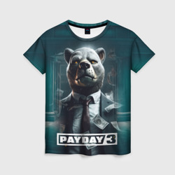 Женская футболка 3D Payday 3  bear