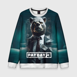 Детский свитшот 3D Payday 3  bear